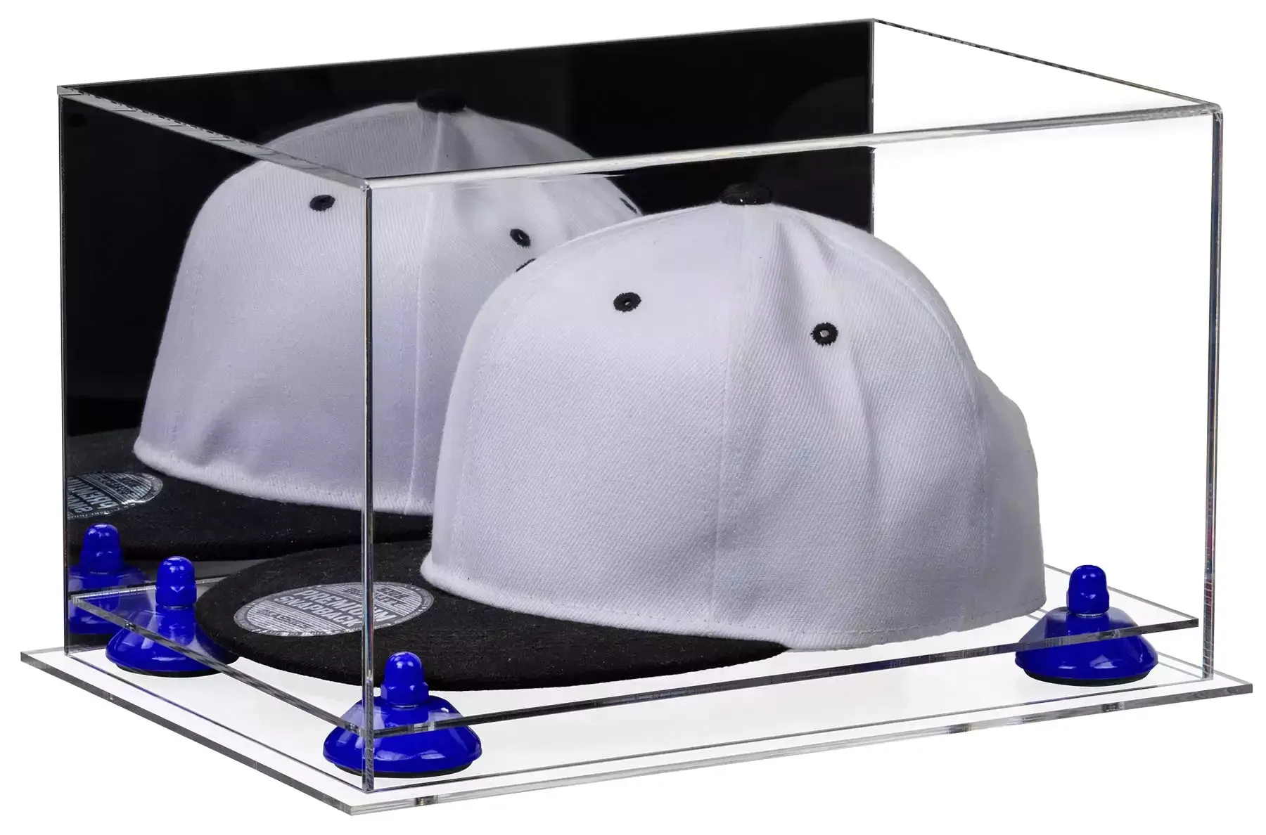 Snapback Hat or Baseball Cap Display Case - Mirror No Wall Mounts (A018/V40)