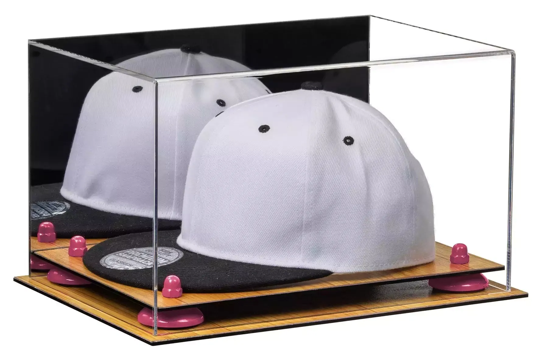 Snapback Hat or Baseball Cap Display Case - Mirror No Wall Mounts (A018/V40)