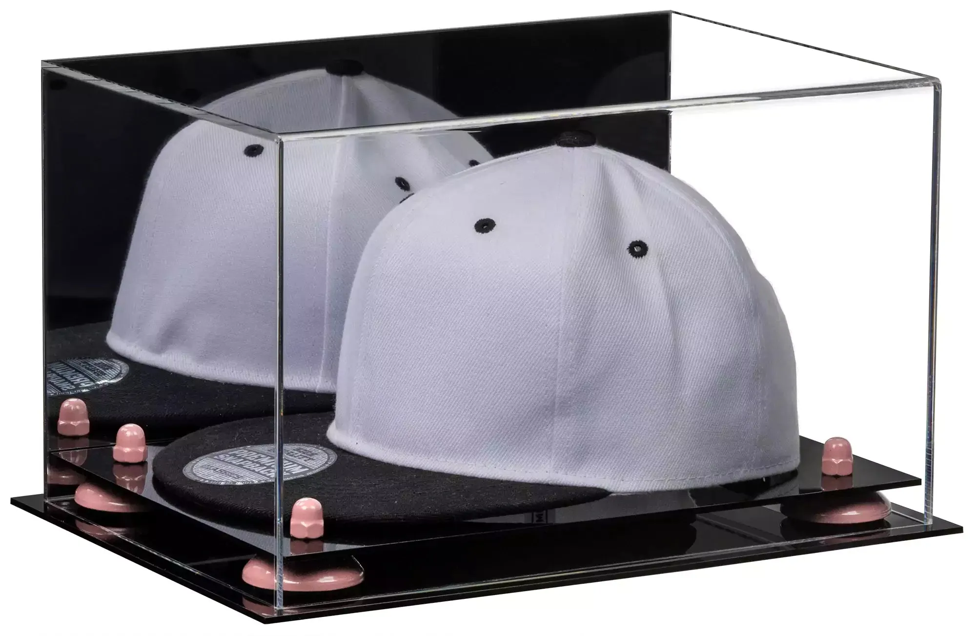 Snapback Hat or Baseball Cap Display Case - Mirror No Wall Mounts (A018/V40)