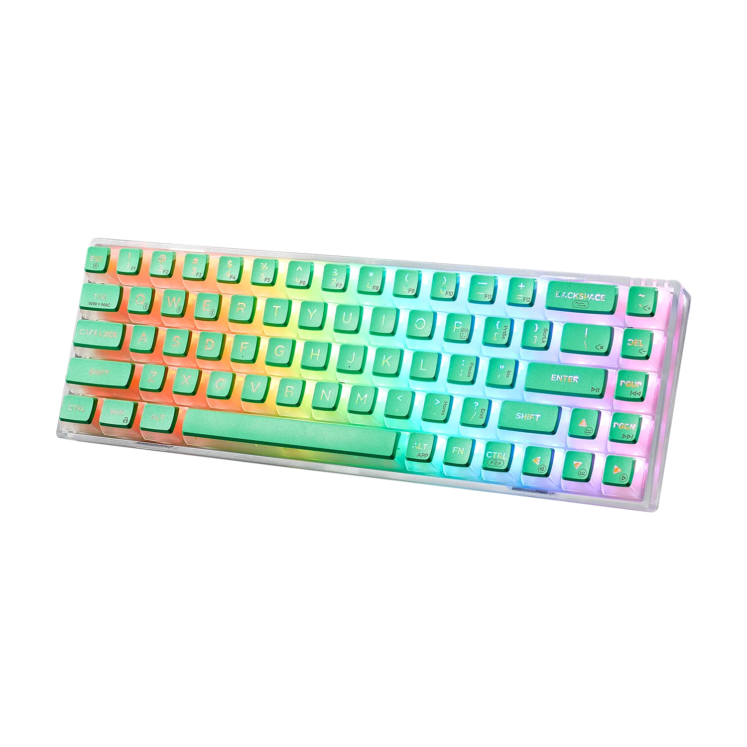 Soda Green 65% RGB Tactile Mechanical Wireless Gaming Keyboard