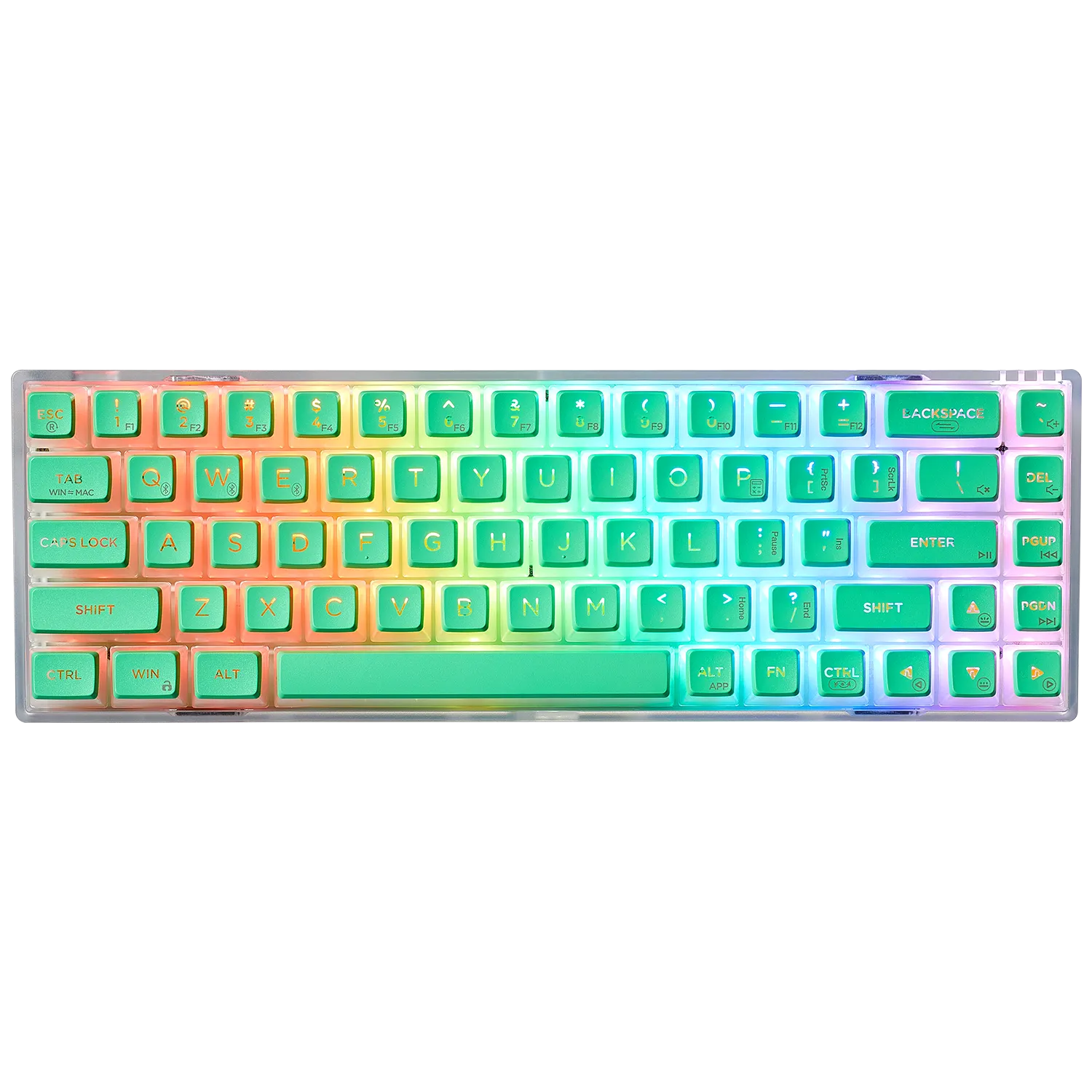 Soda Green 65% RGB Tactile Mechanical Wireless Gaming Keyboard