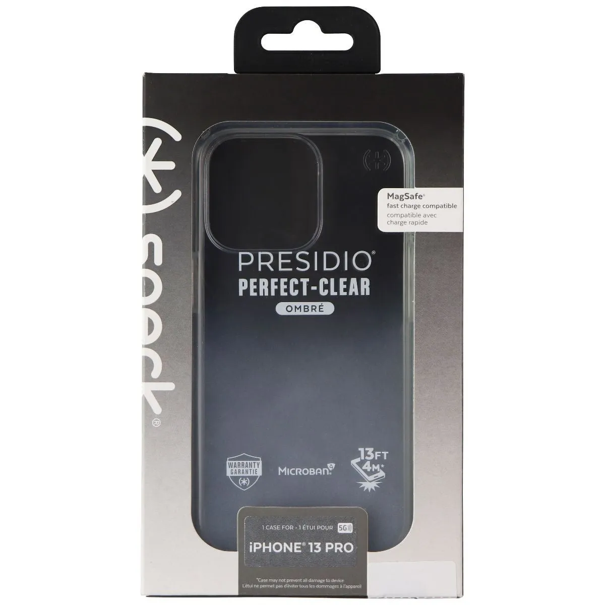 Speck Presidio Perfect-Clear Ombre Case for iPhone 13 Pro - Clear/Atmosphere