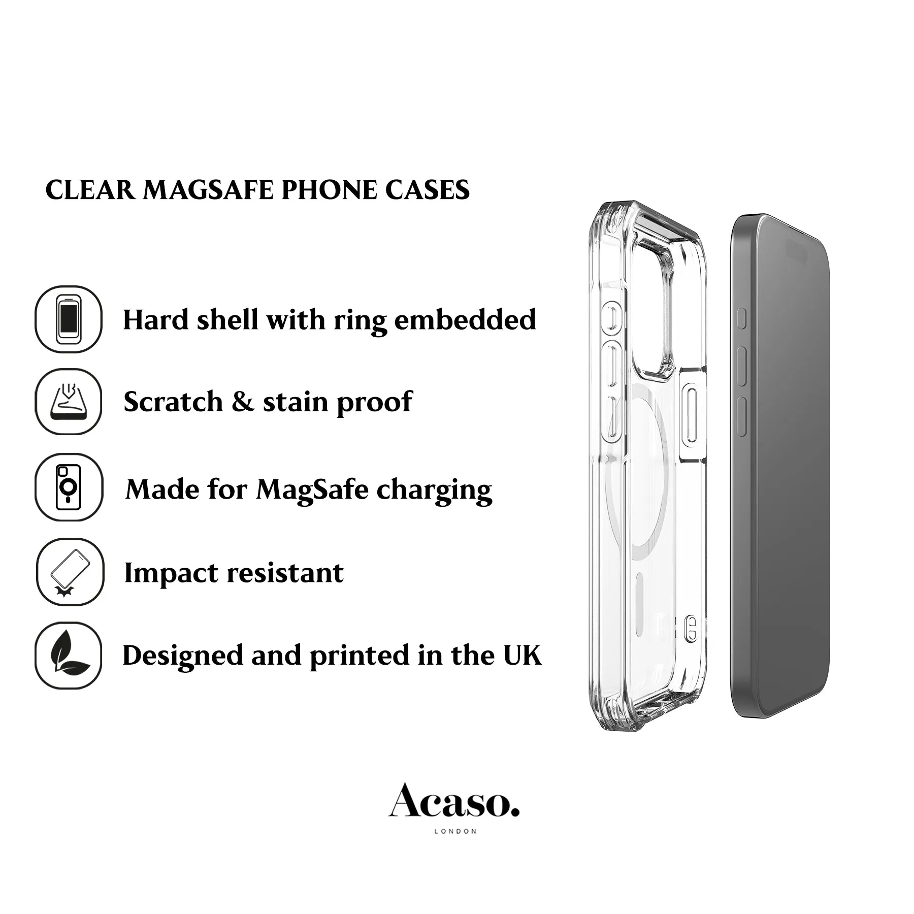 Stars Clear MagSafe iPhone Case