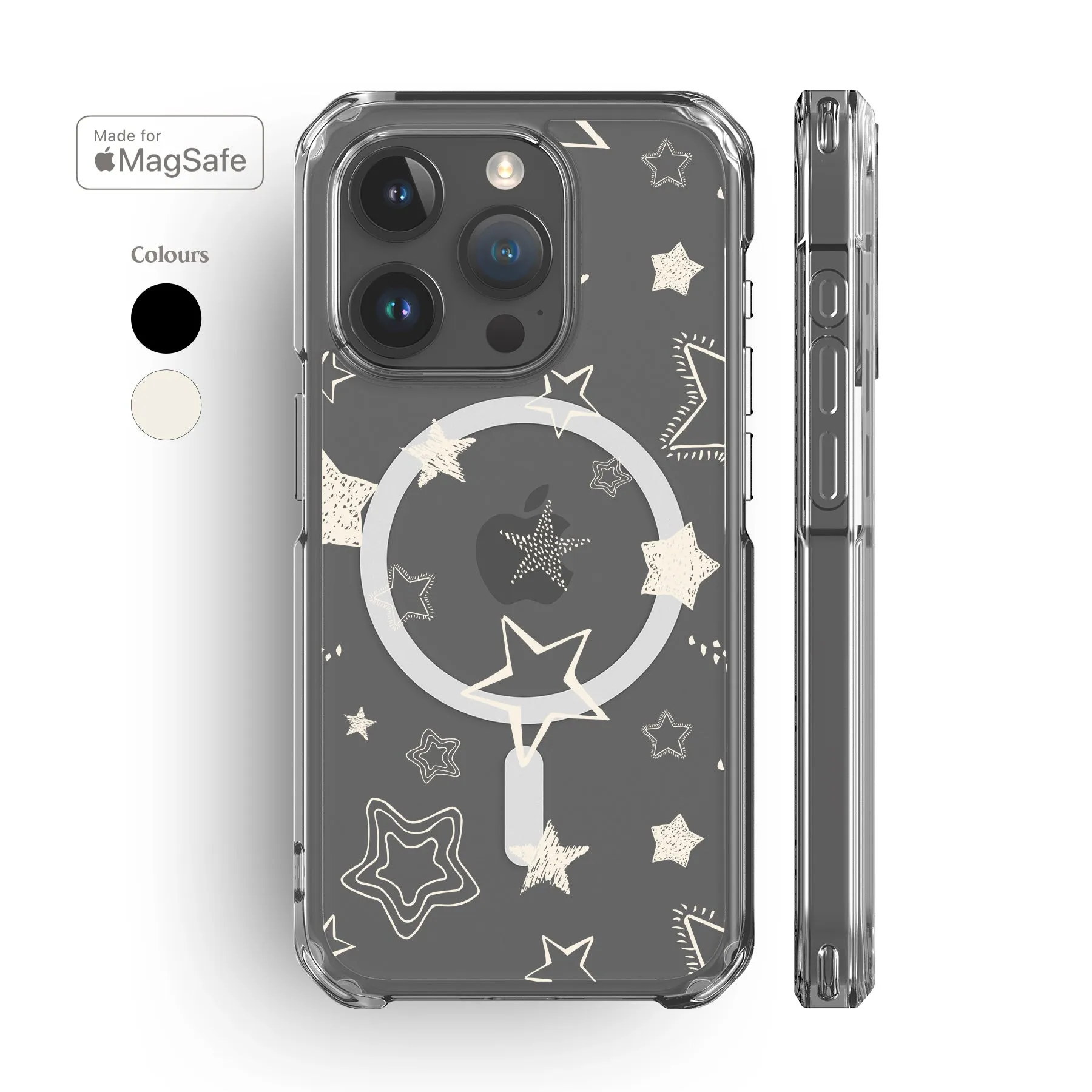 Stars Clear MagSafe iPhone Case