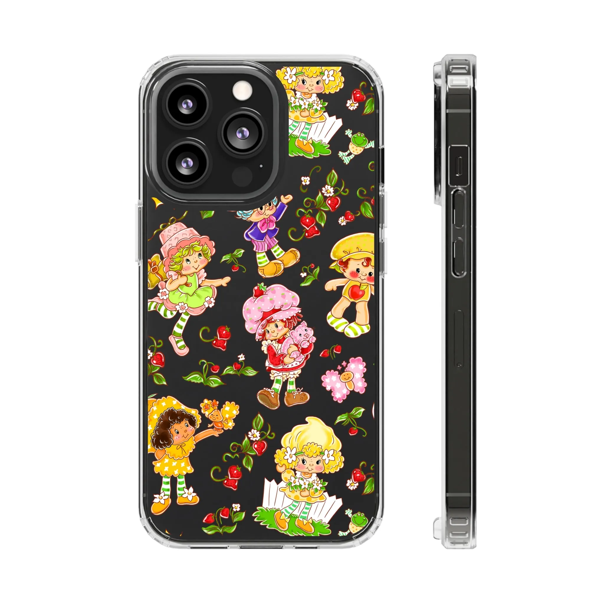 Strawberry Clear Phone Case! Inspired Hand drawn Unique Gift