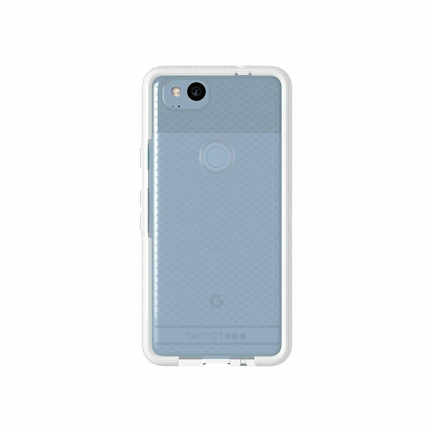 Tech 21 Evo Check Case Cover for Google Pixel 2 Clear White T21-5804