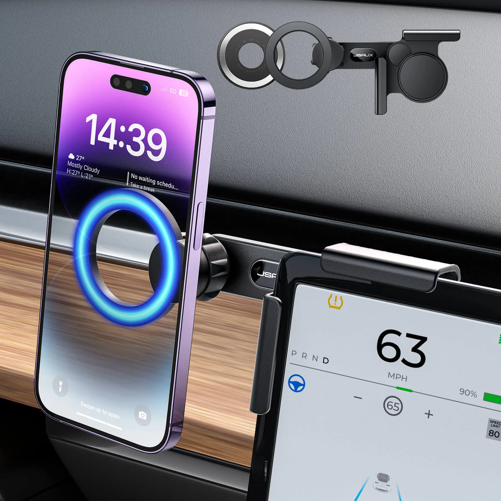 Tesla Mag-Safe Car Phone Mount