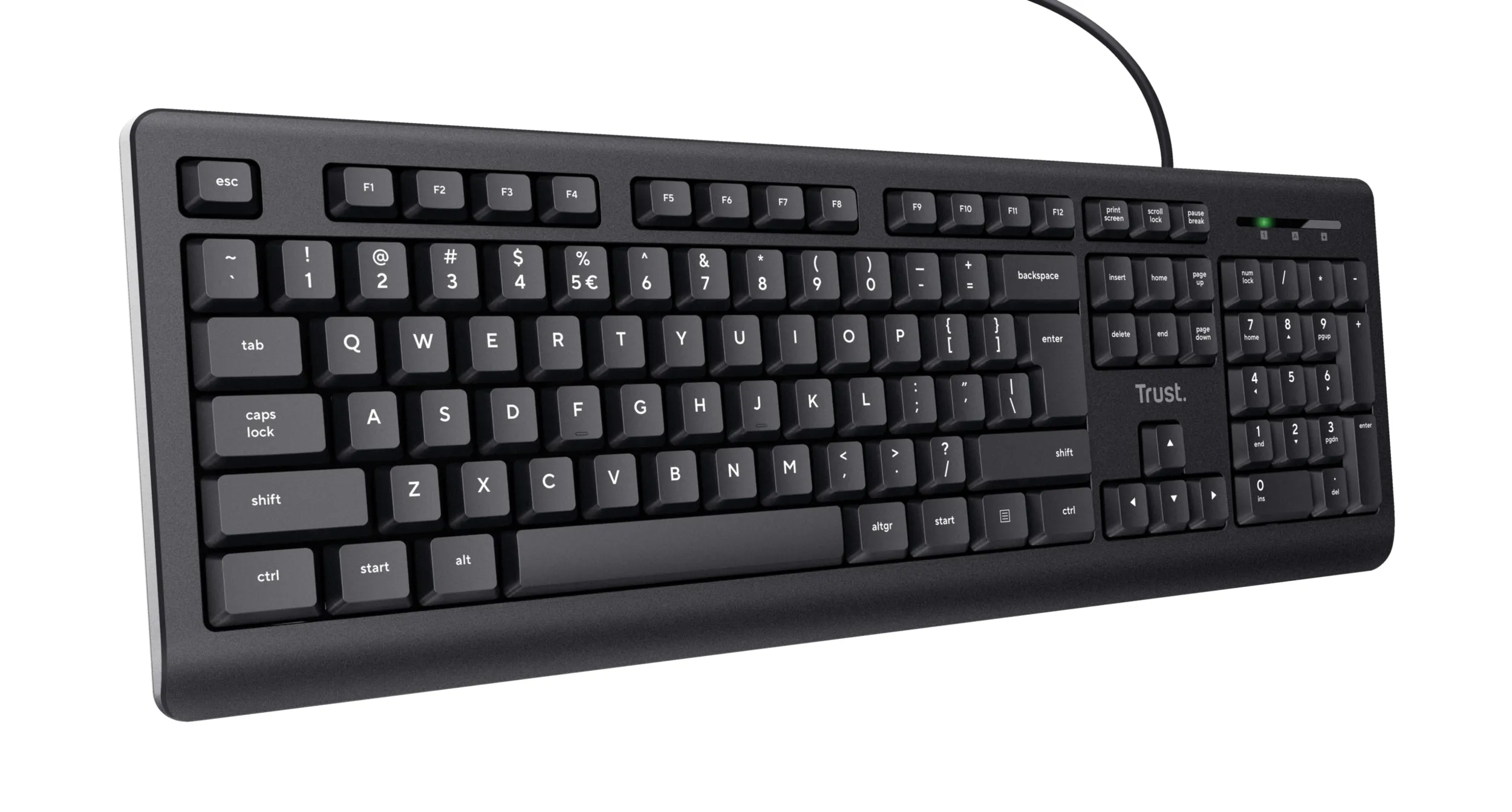 Trust Tk-150 Keyboard Universal Usb Qwerty Black