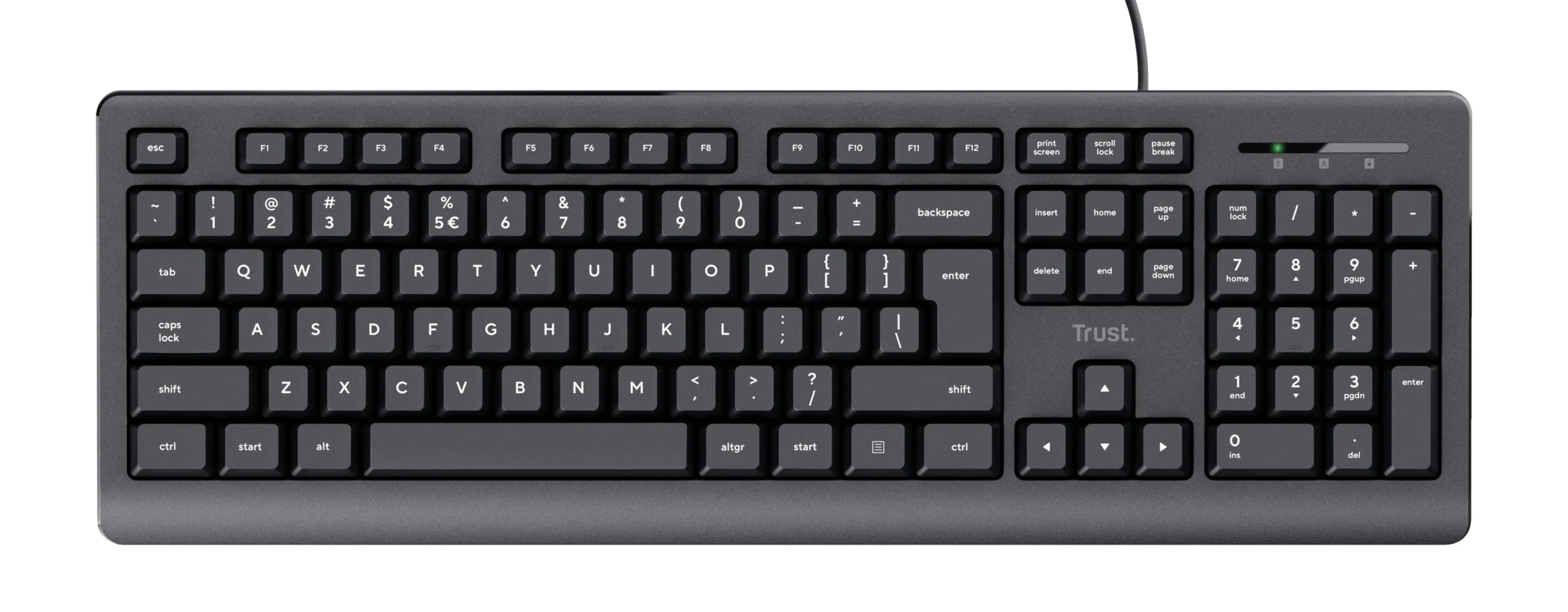 Trust Tk-150 Keyboard Universal Usb Qwerty Black