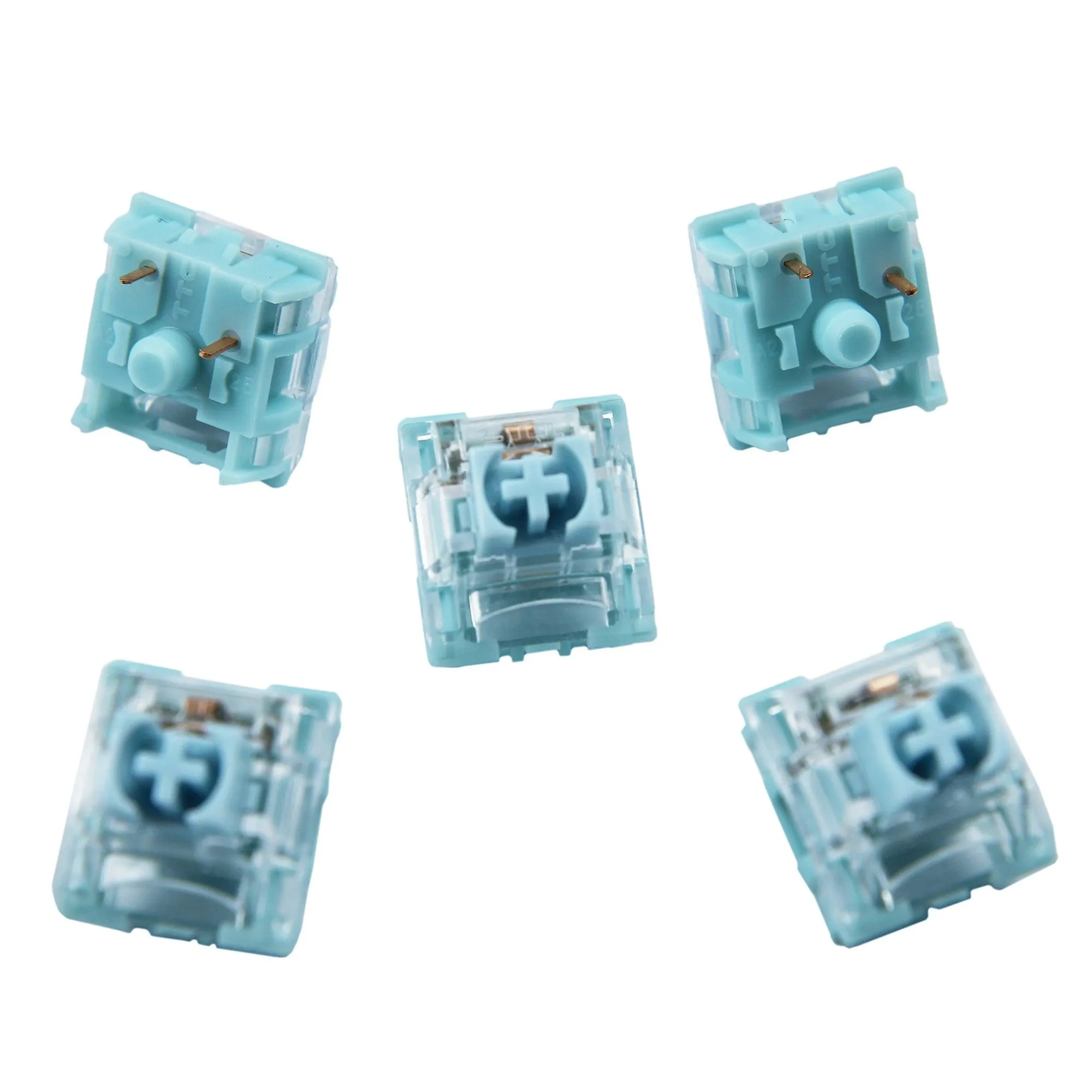 TTC 3 Pin 42g Tactile BLUISH WHITE (Factory Pre-lubed) SMD Switches For MX Mechanical Keyboard