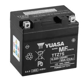 TTZ7S  Non-DG Factory Sealed Battery Yuasa. Alt: YTZ6V CYG5LBS