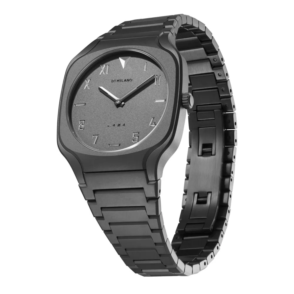 Unisex Square Black 37mm Watch