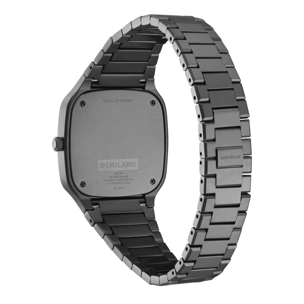 Unisex Square Black 37mm Watch