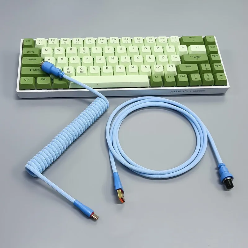 USB keyboard cable Coiled cable type C Mechanical keyboard wire