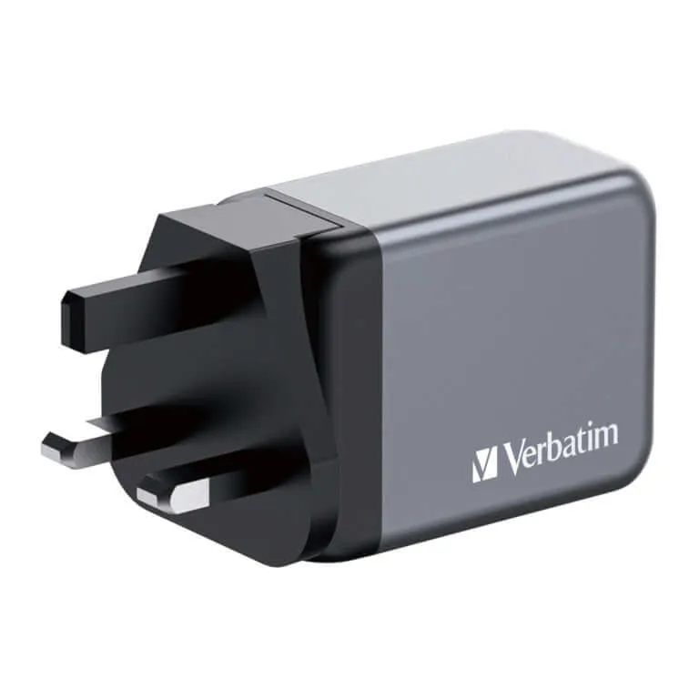 Verbatim 3-Port 65W GaN Charger 32201