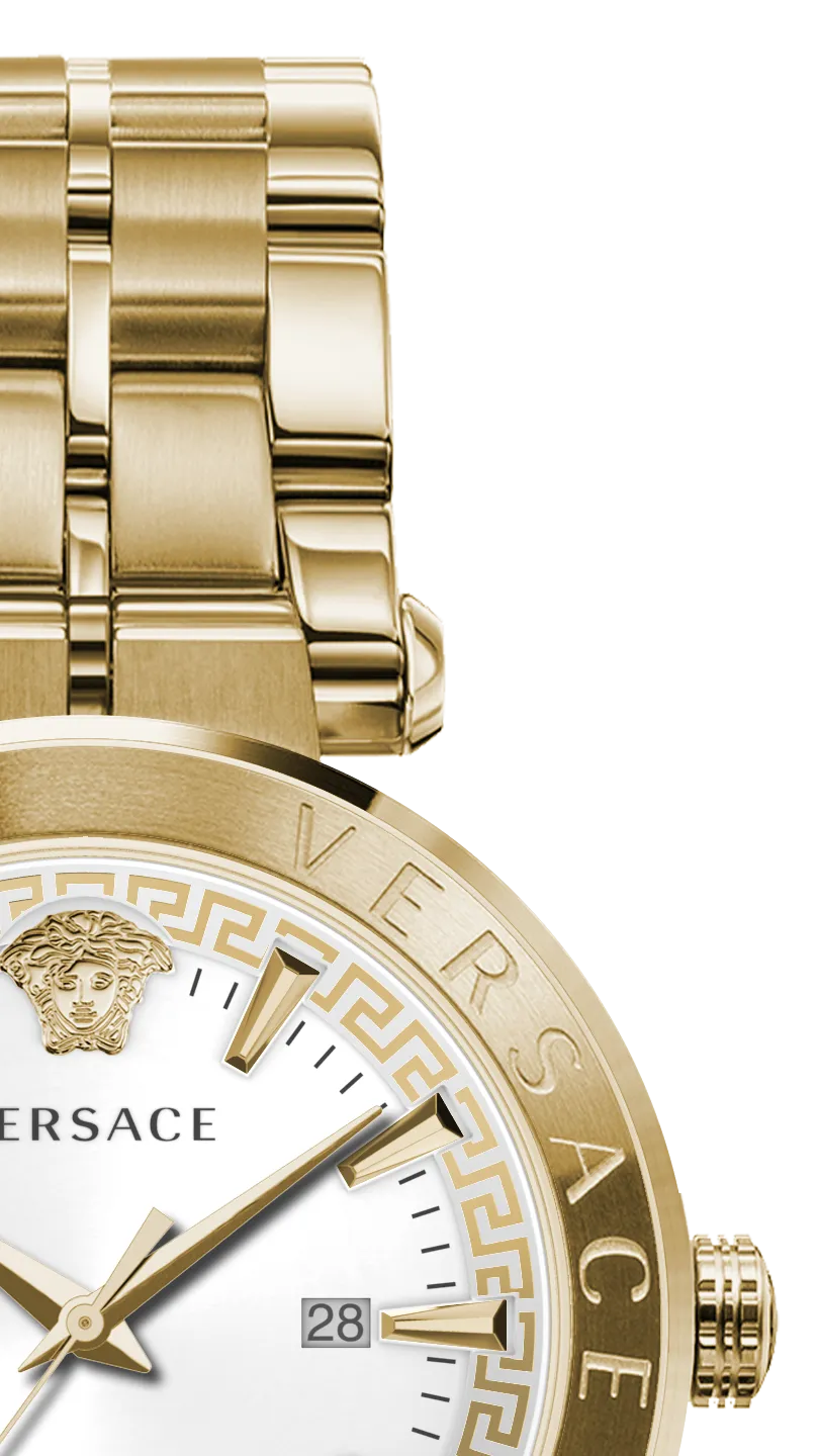 Versace Men's Watch Aion 44mm White Gold VE2G00521