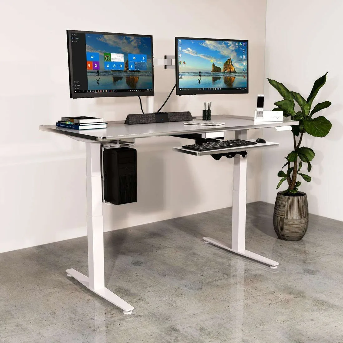 VersaDesk HESD Habitat Electric Standing Desk w/ Memory Pad