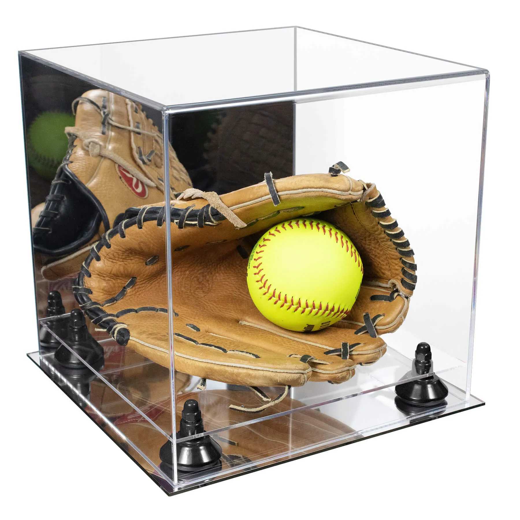 Versatile Clear Display Case 11 x 11 x 11 - Mirror (V01/A001)