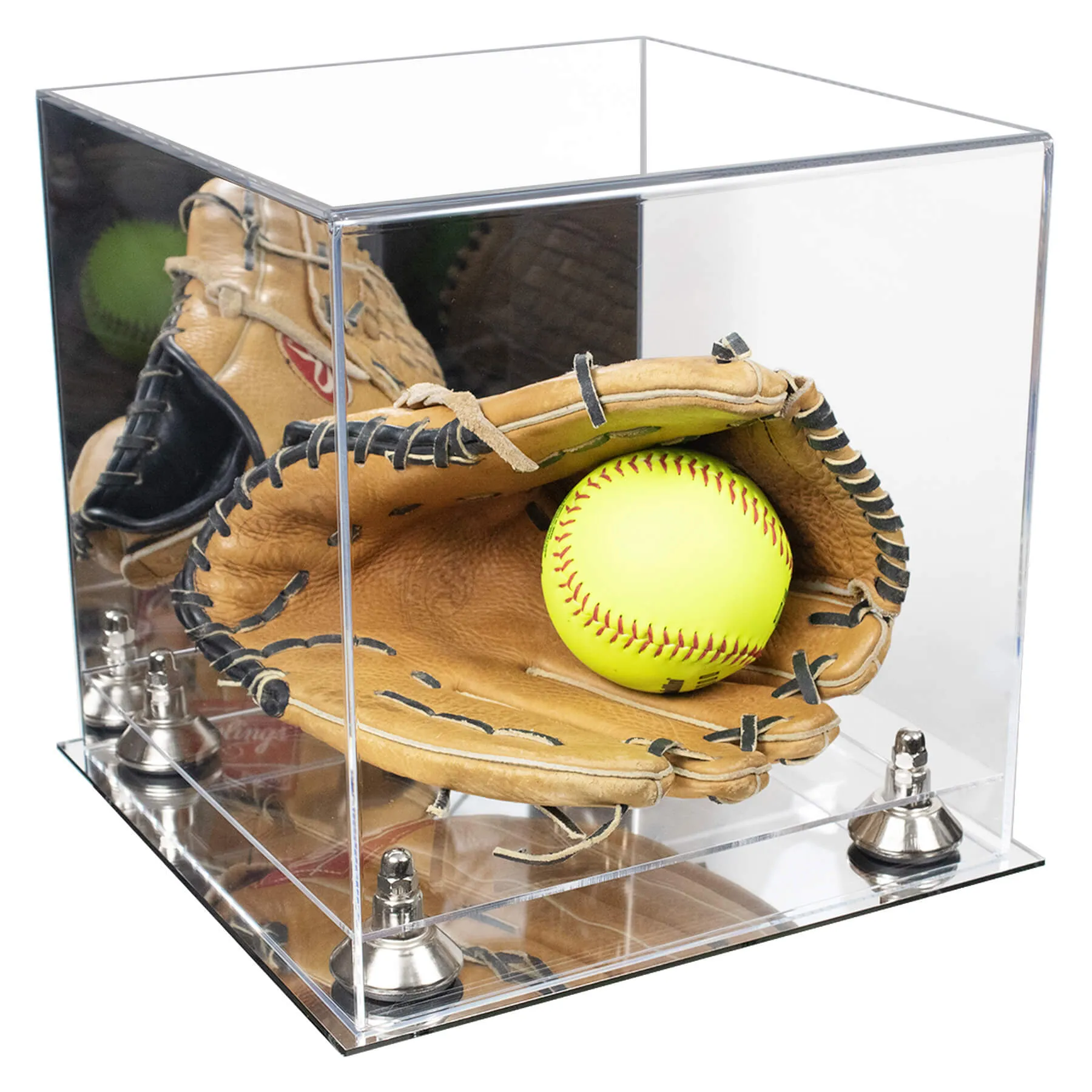 Versatile Clear Display Case 11 x 11 x 11 - Mirror (V01/A001)