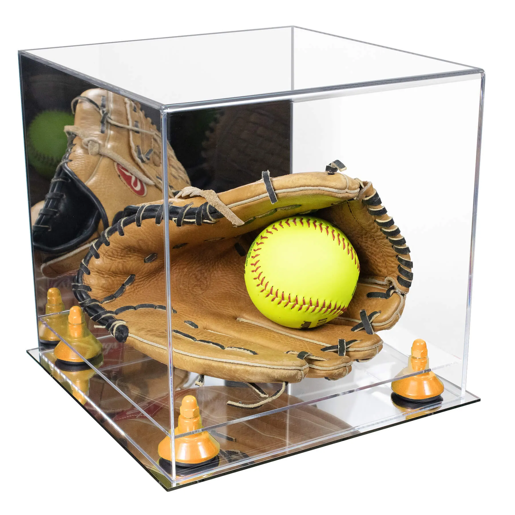 Versatile Clear Display Case 11 x 11 x 11 - Mirror (V01/A001)