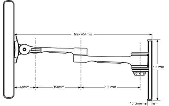 Visidec Focus Articulated Arm Wall