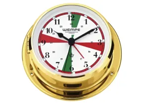 Wempe Skiff Series Yacht Clock 110mm - Brass Case