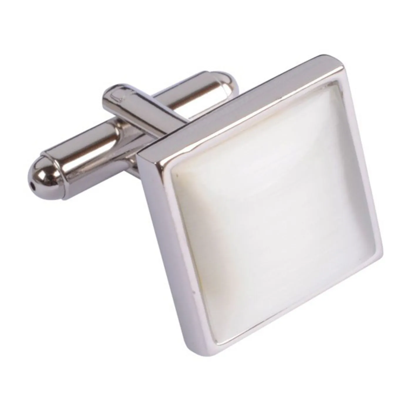 White Square Cufflinks