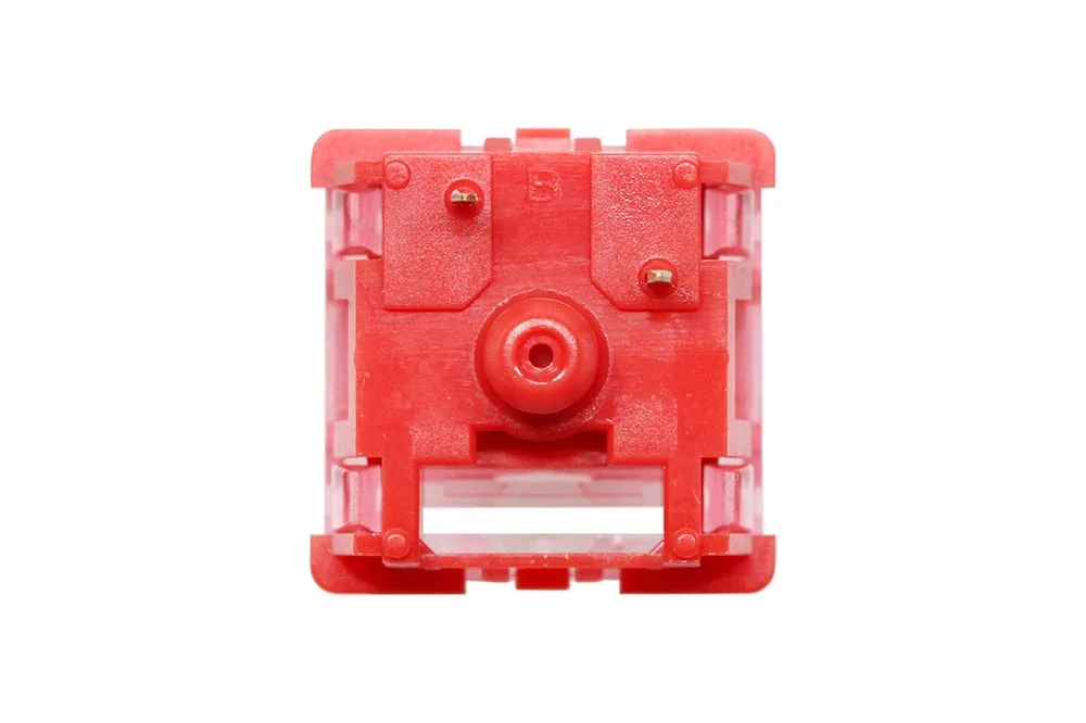 [Wholesale] CIY Red Lotus Switch Linear 45g Clear Red Top Switch mx stem switch for mechanical keyboard 50m Factory Stem Lubed PC Nylon POK