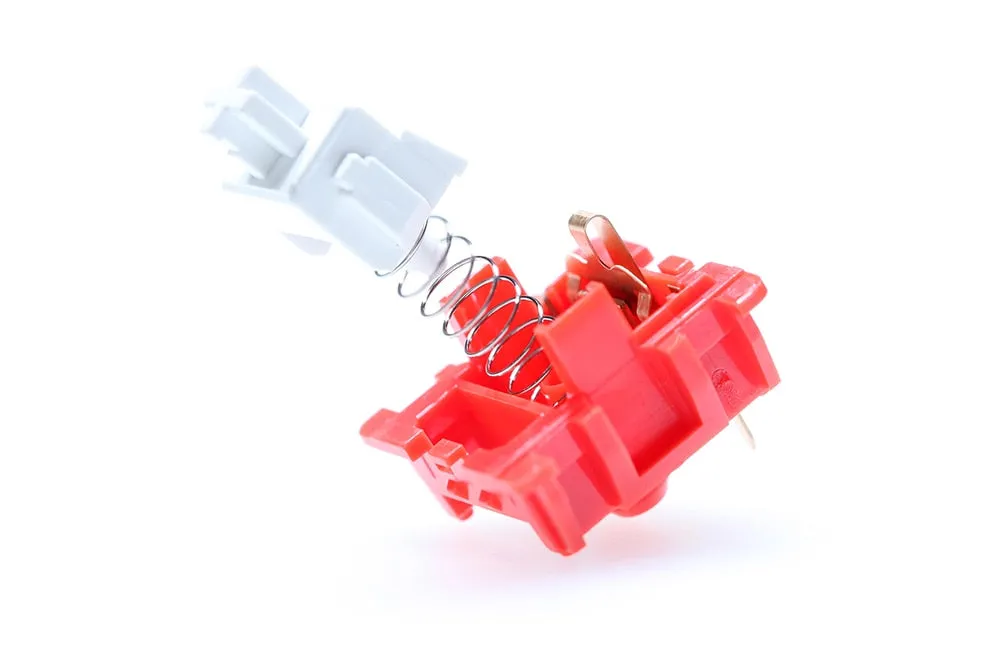 [Wholesale] CIY Red Lotus Switch Linear 45g Clear Red Top Switch mx stem switch for mechanical keyboard 50m Factory Stem Lubed PC Nylon POK