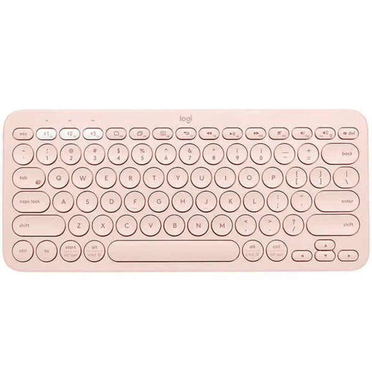 Wireless Keyboard Logitech K380 Pink Spanish Qwerty