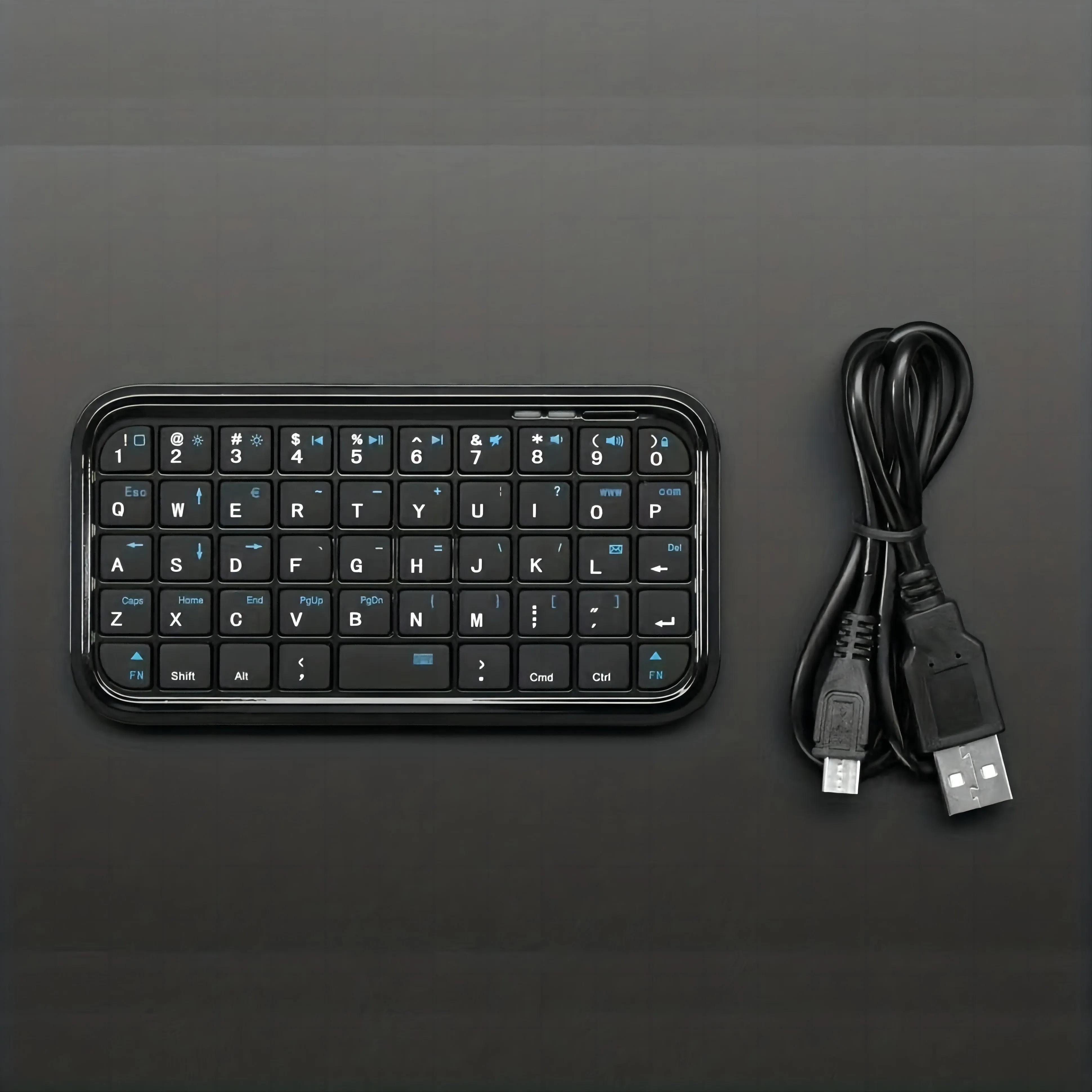 Wireless Keyboard, Mini Quiet Keyboard, Rechargeable Lithium Battery BT Keyboard For Tablet Phone