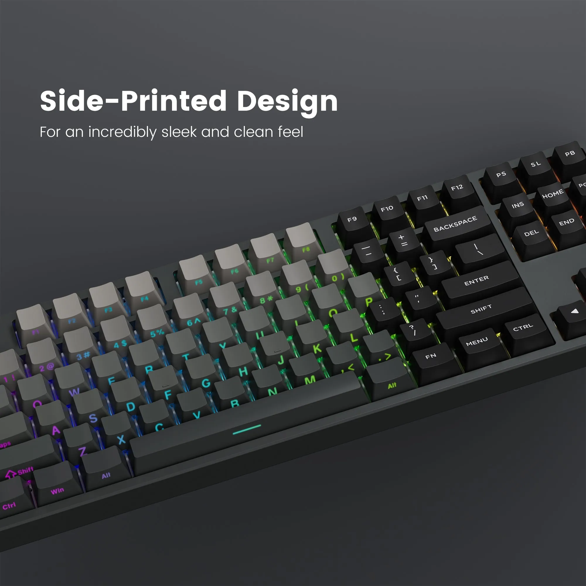 Womier Gradient Series 136-Key Side-Printed OEM Profile Keycap (6 Colors)