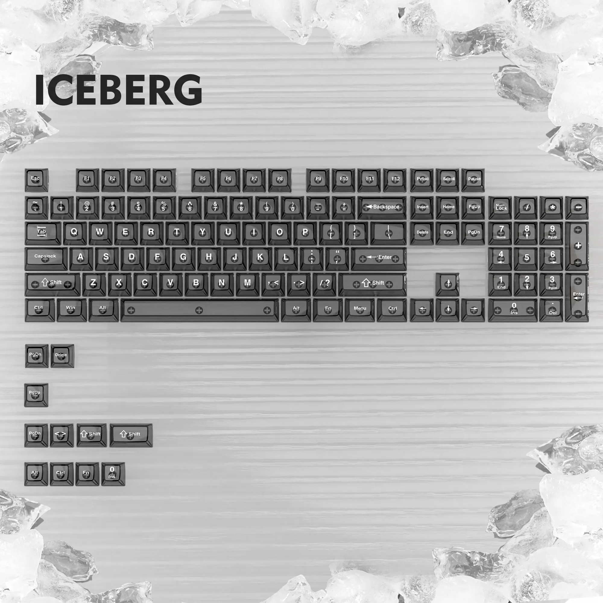 Womier Iceberg 115-Key MDA Profile Double-Shot PBT Keycap Set