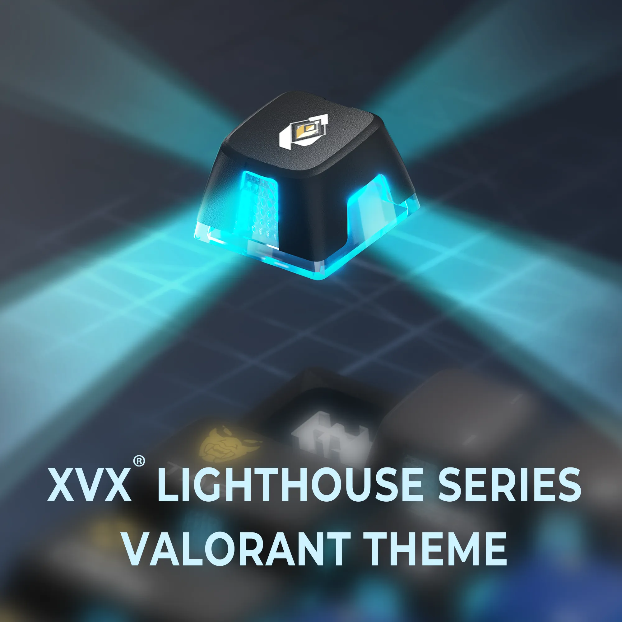 XVX Valorant Theme LIGHTHOUSE Profile Dye-sub PBT Keycap Set (125-Keys)