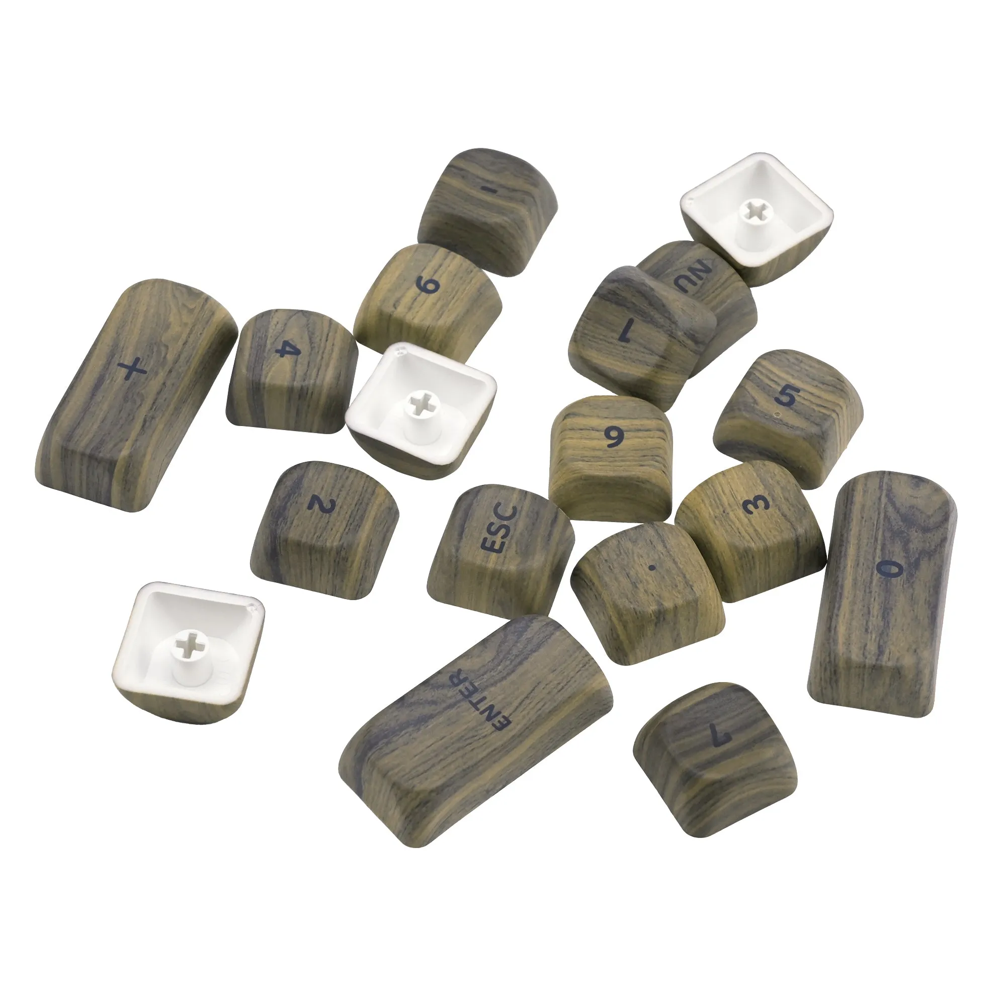 XVX Walnut Texturer  MOA  Profile Dye-Sub PBT Keycap Set 130-Key