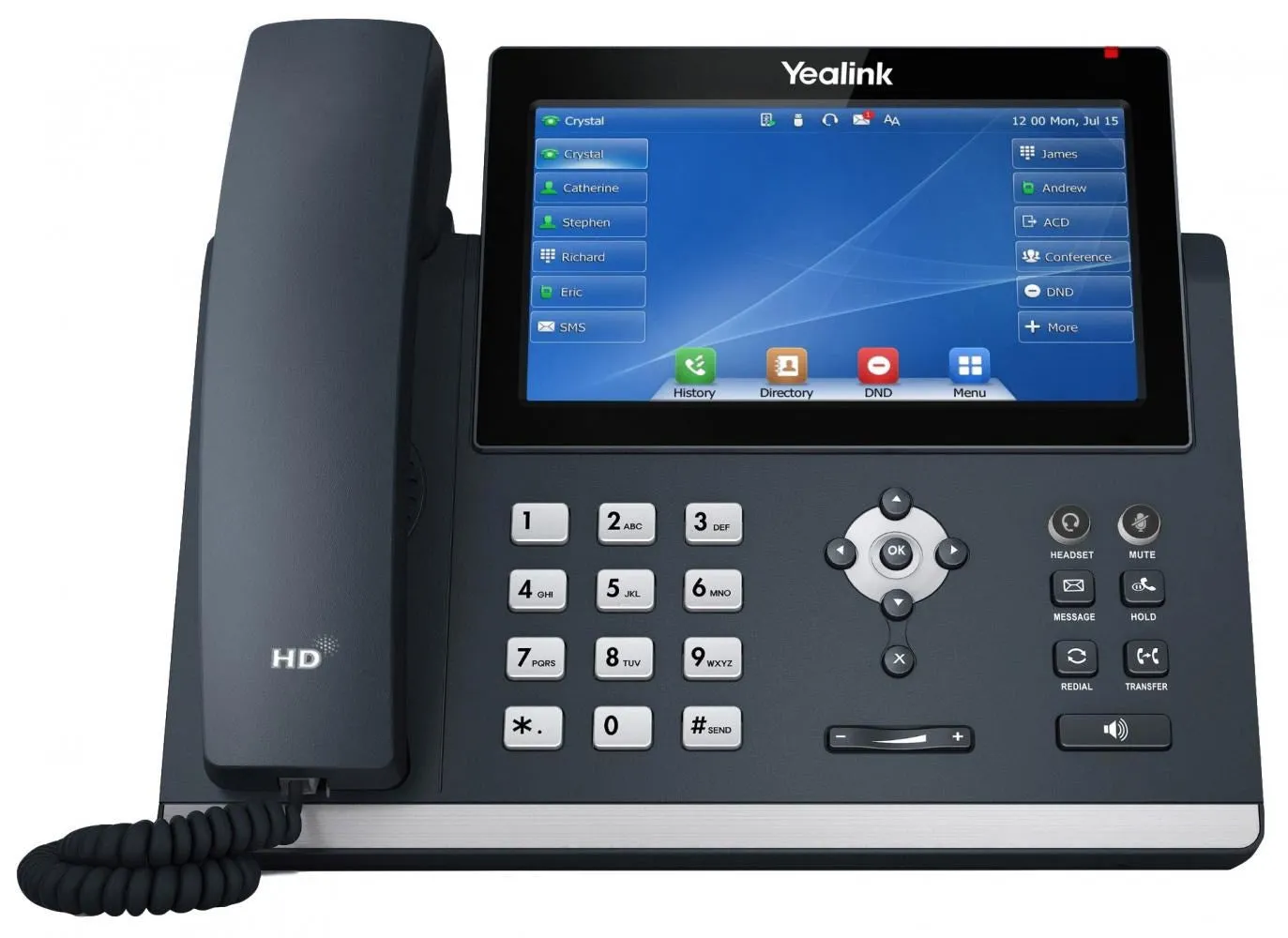 Yealink Sip-T48u Ip Phone Grey Led Wi-Fi