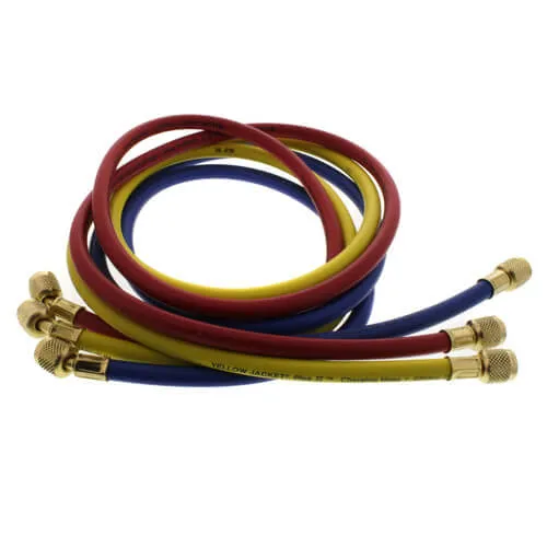 Yellow Jacket 21985 1/4" Plus II Charging Hose Set