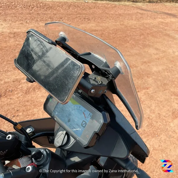 ZANA NEW AND BIG GPS MOUNT KTM ADVENTURE 390 /390 X (MADE OF ALUMINIUM & STAINLESS STEEL) (ZI-8157)