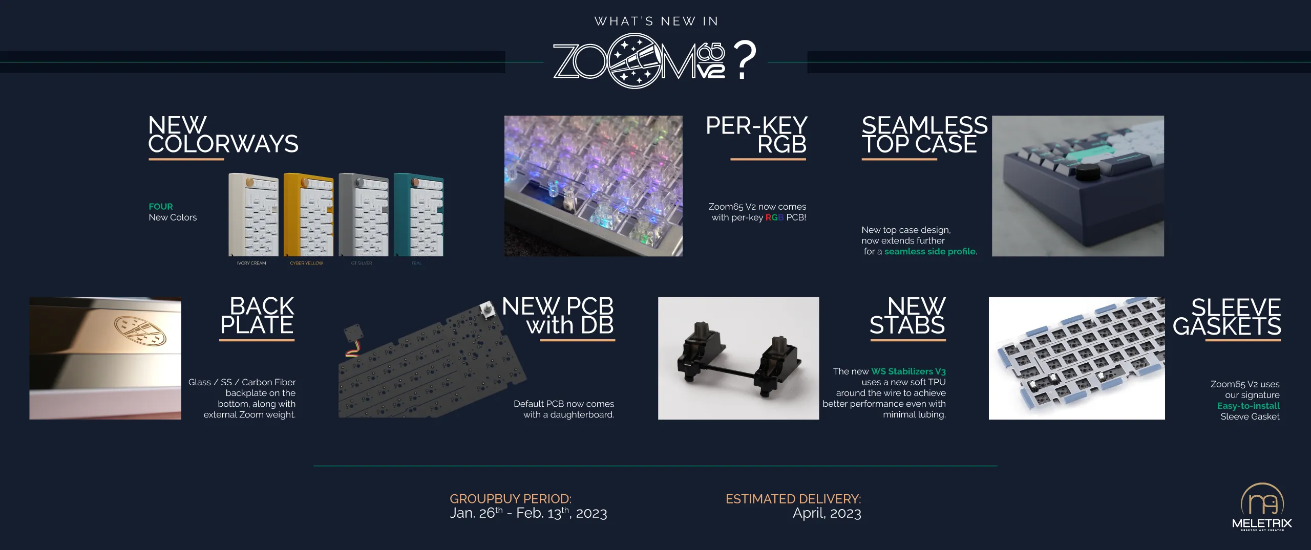 Zoom65 Essential Edition V2 - Sky Blue Mechanical Keyboard Kit