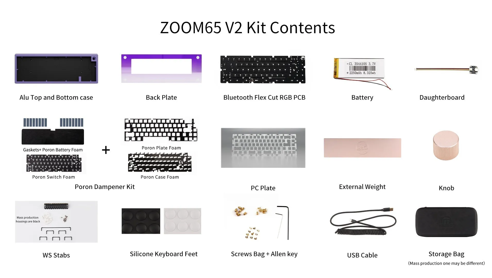 Zoom65 Essential Edition V2 - Sky Blue Mechanical Keyboard Kit