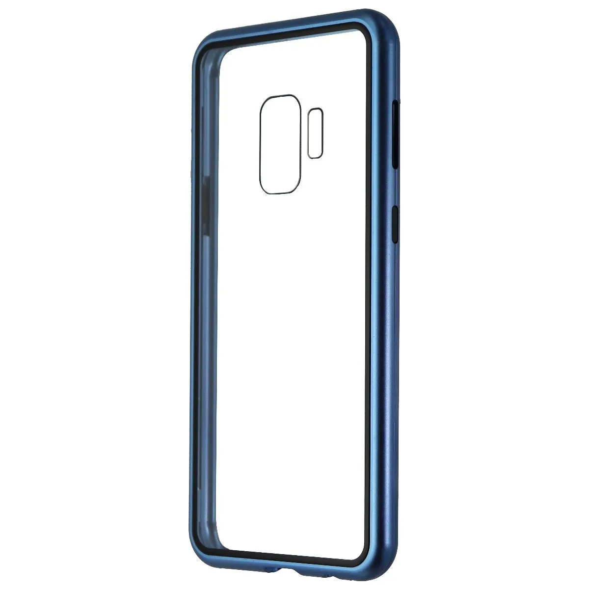 Zore Hybrid Glass Series Case for Samsung Galaxy S9 - Clear/Blue